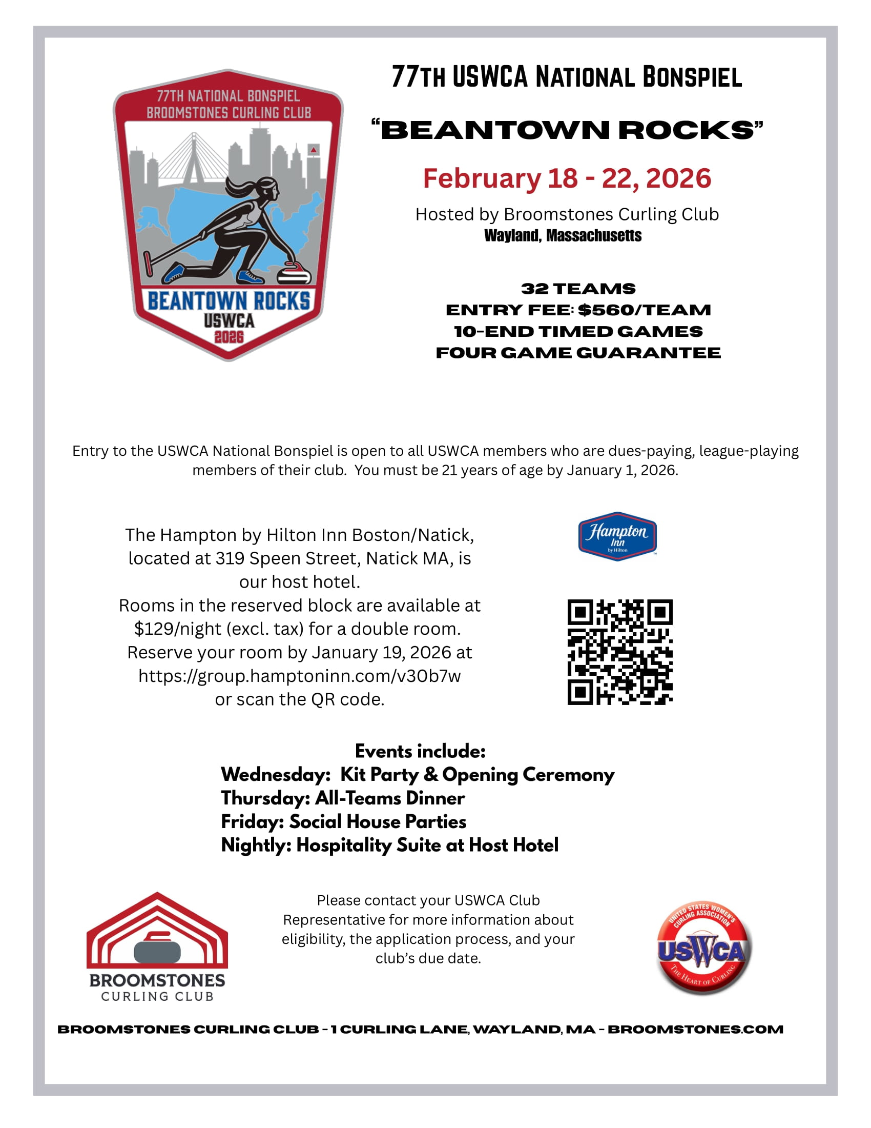 National Bonspiel Flyer